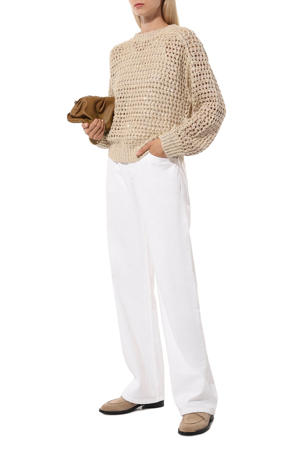 Свитер из шелка и льна BRUNELLO CUCINELLI, арт. MEA36BP412, фото 2