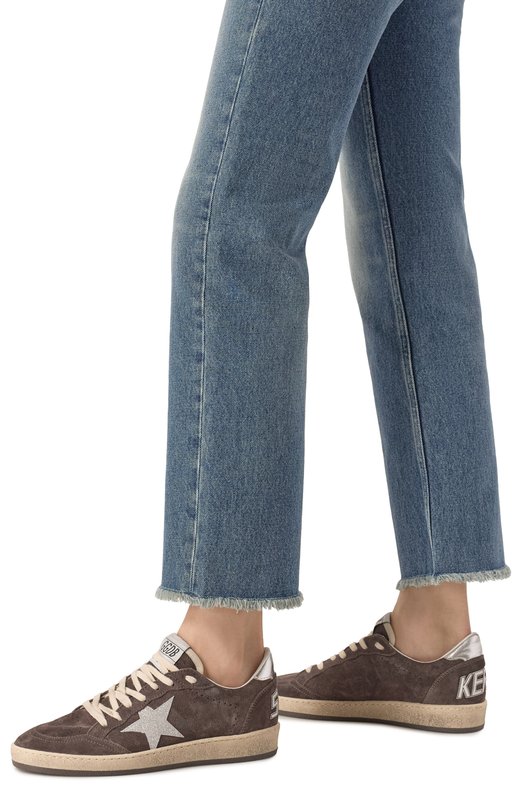 Замшевые кеды Ball Star Golden Goose Deluxe Brand GWF00117.F006854 Коричневый  GWF00117.F006854 Фото 3