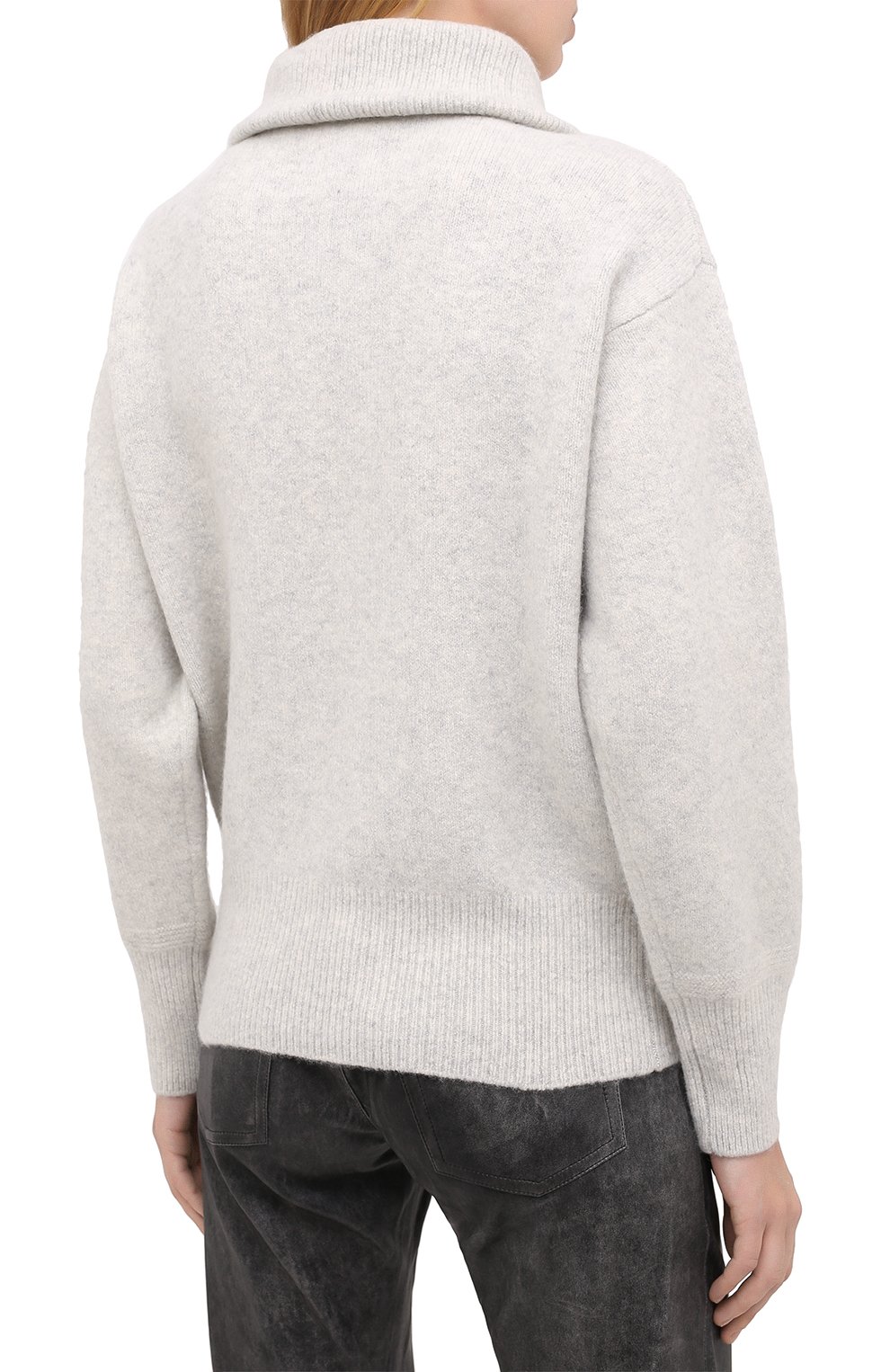 Свитер ISABEL MARANT ETOILE светло-серого цвета по цене 53950 руб., арт. PU0766-20A081E/FANCY, фото 4 Свитер ISABEL MARANT ETOILE, арт. PU0766-20A081E/FANCY, фото 4