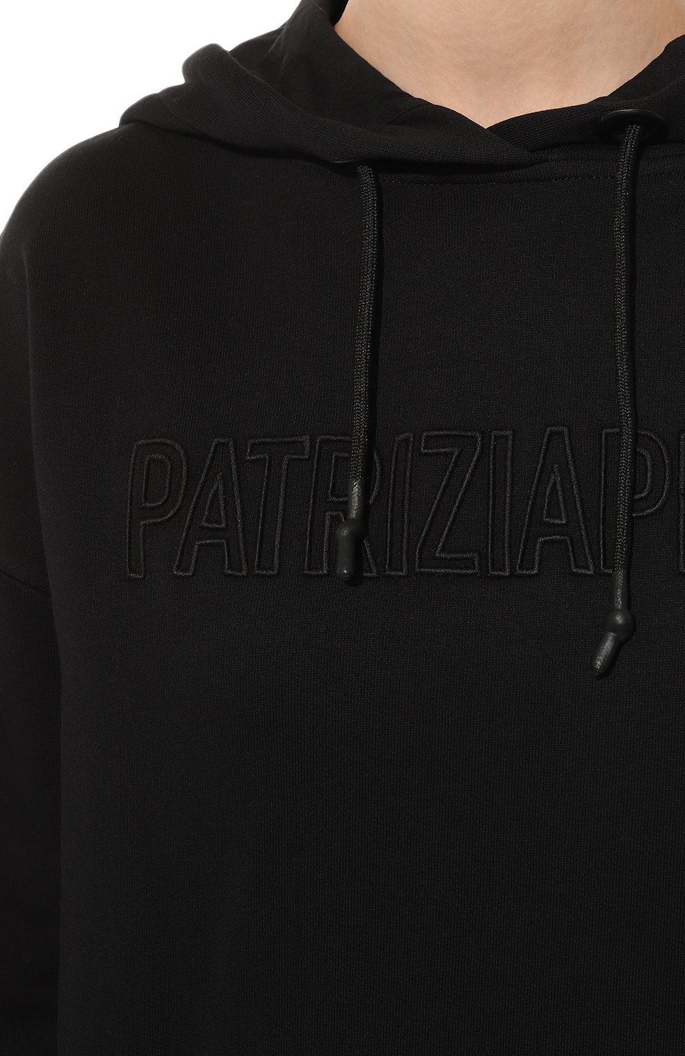Хлопковое худи PATRIZIA PEPE черного цвета по цене 19400 руб., арт. 8M1500_J096, фото 5 Хлопковое худи PATRIZIA PEPE, арт. 8M1500_J096, фото 5