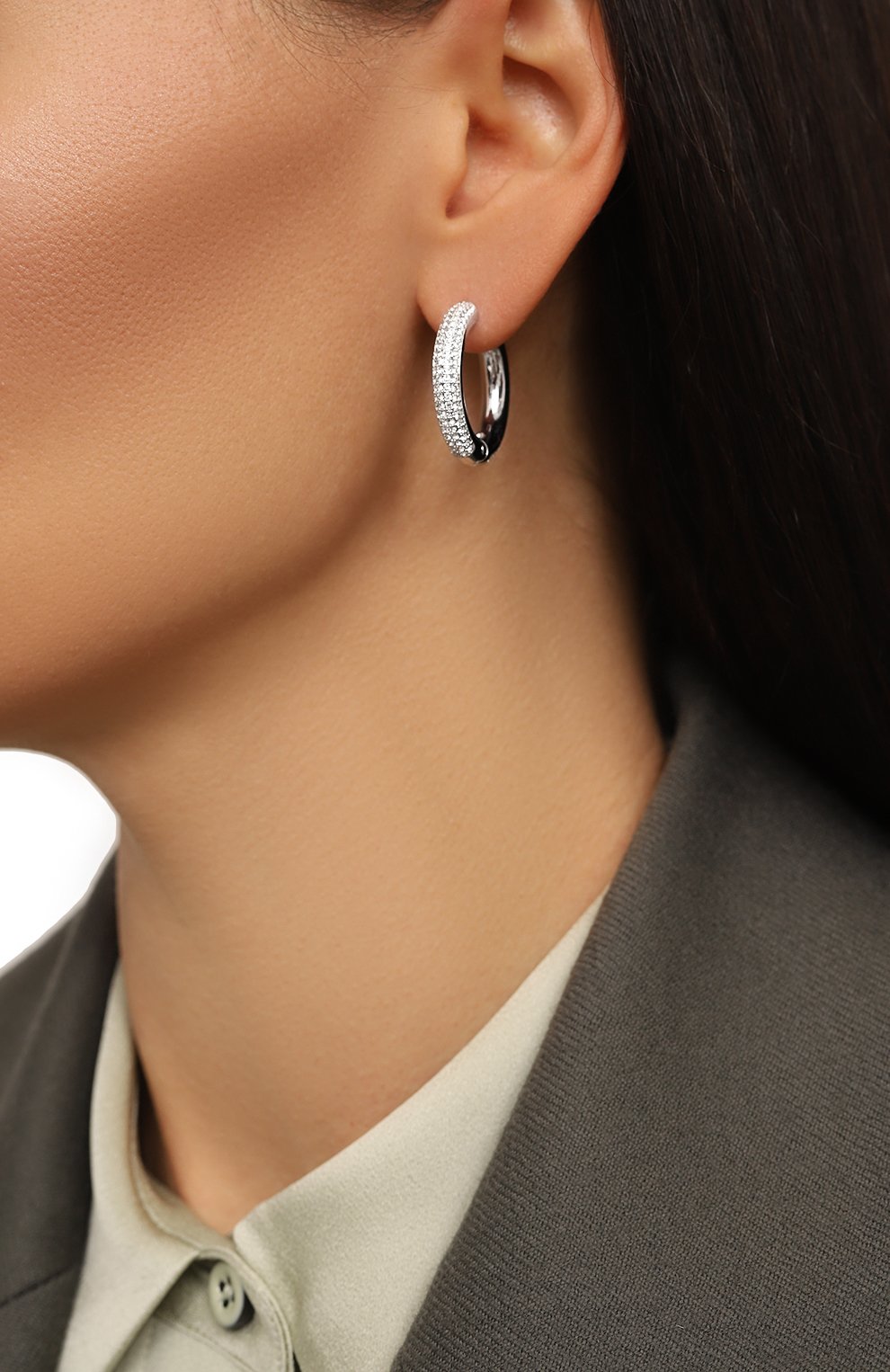 Серьги dextera SWAROVSKI серебряного цвета по цене 24000 руб., арт. 5651392, фото 2 Серьги dextera SWAROVSKI, арт. 5651392, фото 2