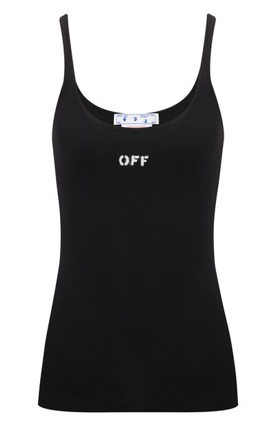 Хлопковая майка OFF-WHITE, арт. 0WAD072C99JER001, фото 1