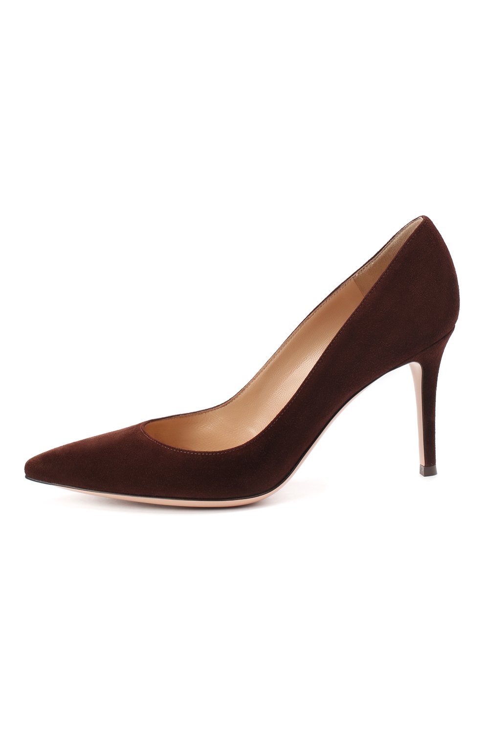 Замшевые туфли gianvito 85 GIANVITO ROSSI темно-коричневого цвета по цене 79300 руб., арт. G24580.85RIC.CAMCH0C, фото 3 Замшевые туфли gianvito 85 GIANVITO ROSSI, арт. G24580.85RIC.CAMCH0C, фото 3