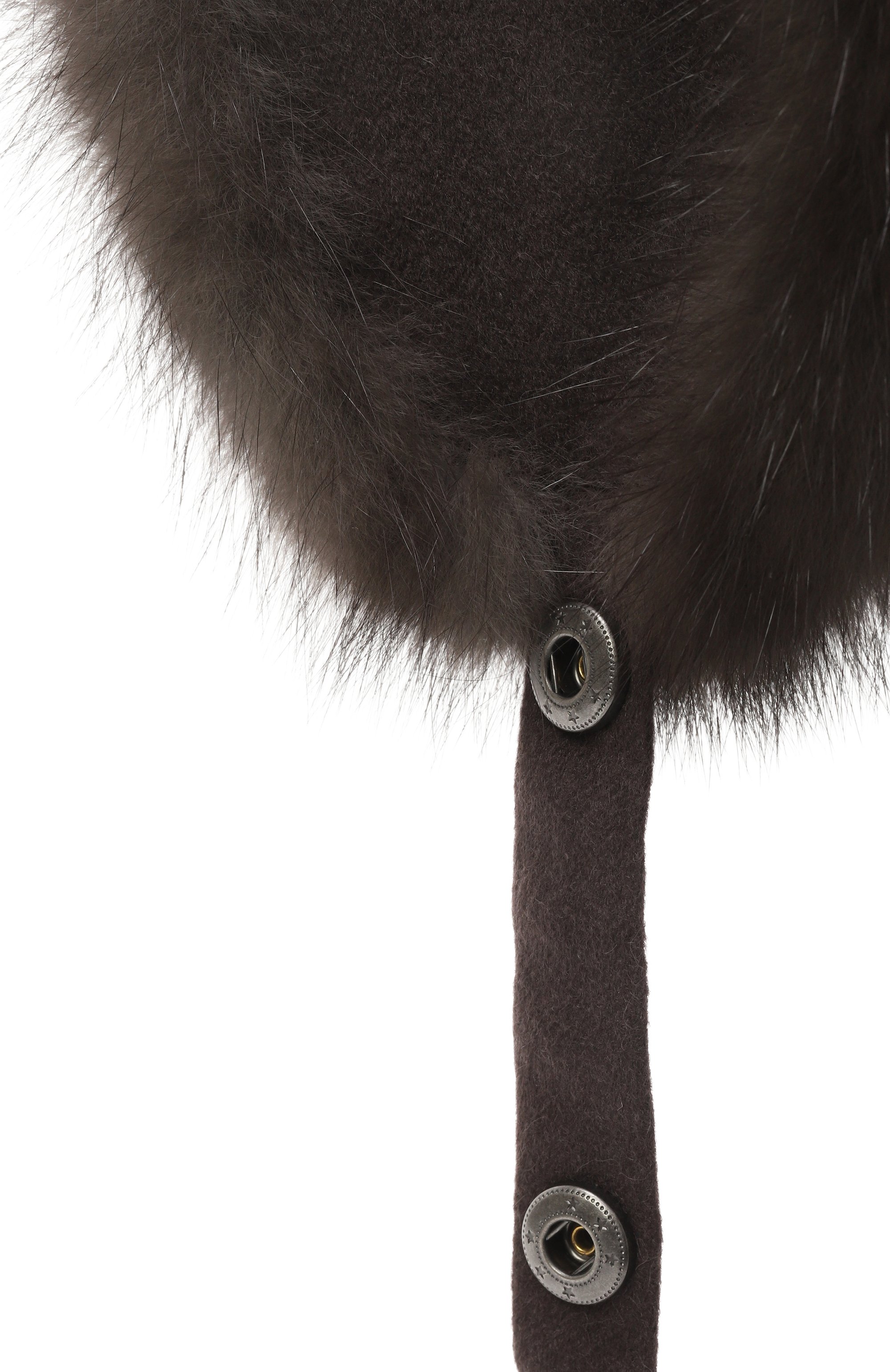 Кашемировая шапка-ушанка modern с мехом соболя BLACK SABLE, арт. BS-MHMC-EB, фото 3