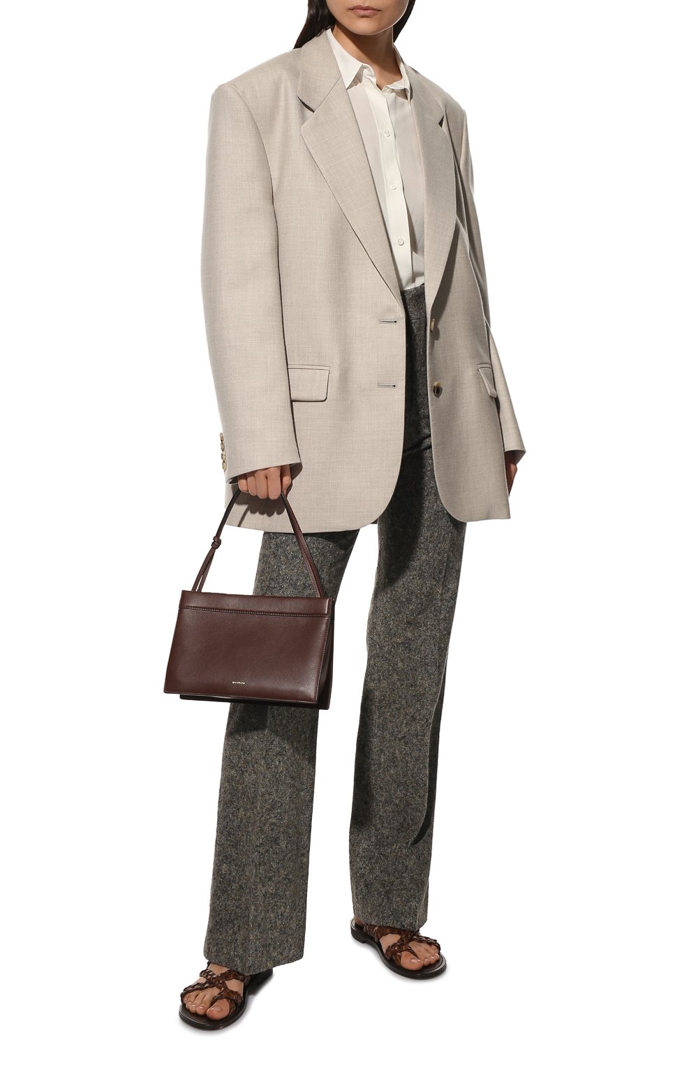 Брюки из шерсти и шелка CHLOÉ, арт. CHC21WPA12065, фото 2