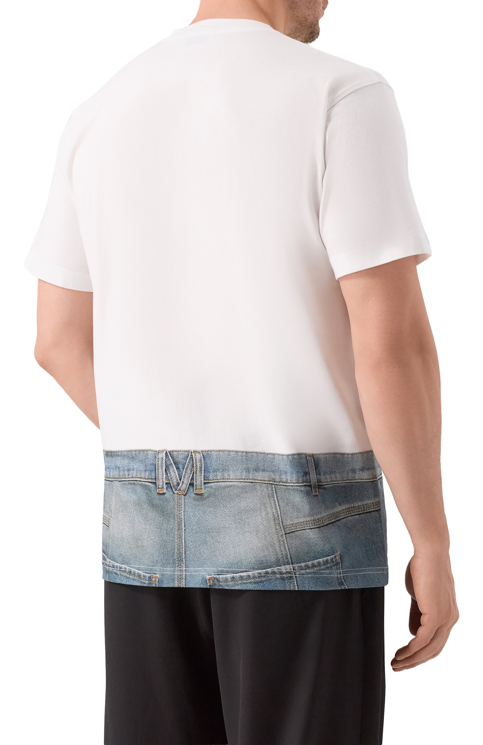 Хлопковая футболка MOSCHINO, арт. A0704/0241, фото 4