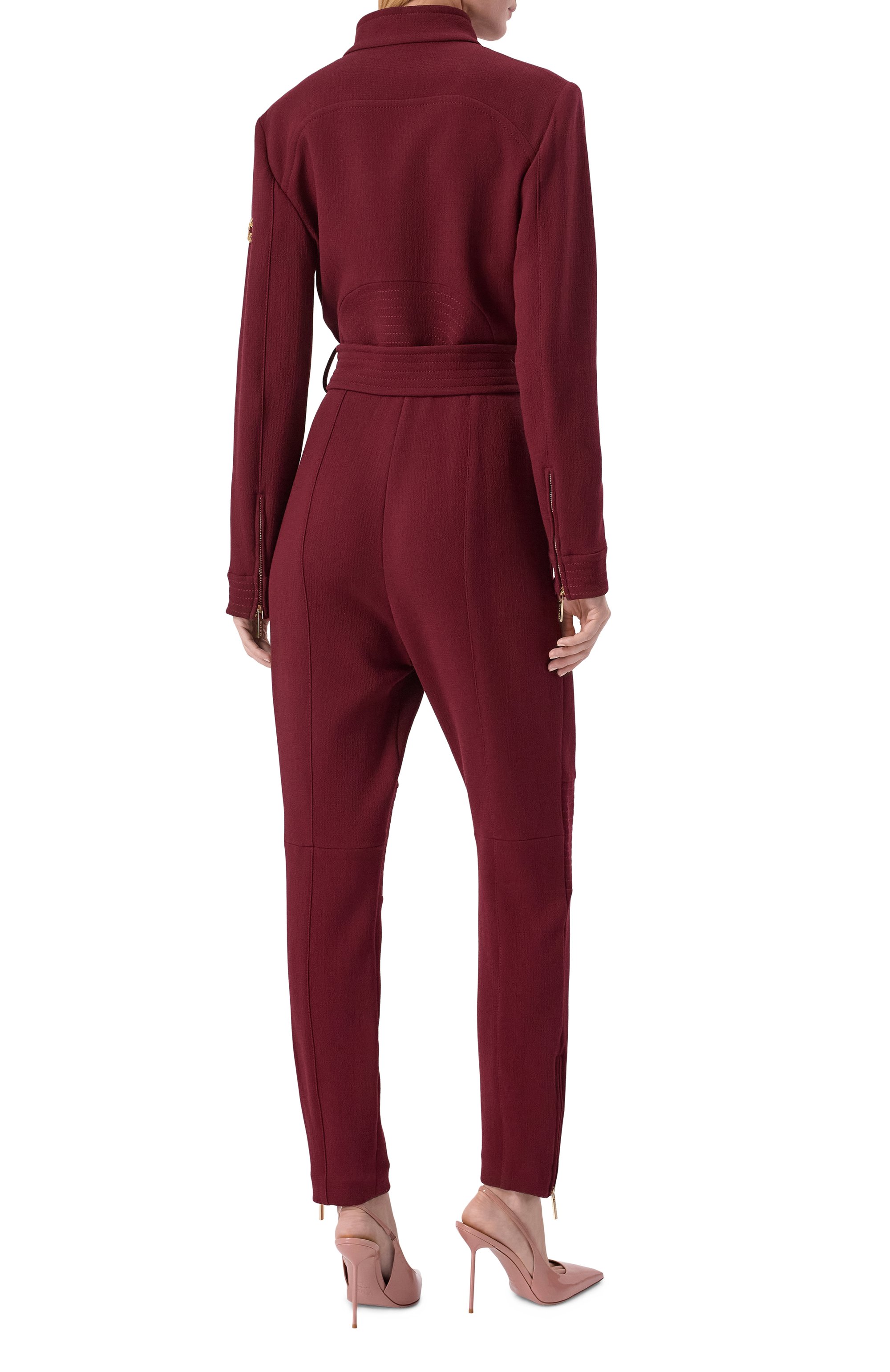 Шерстяной комбинезон ELIE SAAB бордового цвета по цене 399500 руб., арт. JU110NF25/CD020, фото 3 Шерстяной комбинезон ELIE SAAB, арт. JU110NF25/CD020, фото 3