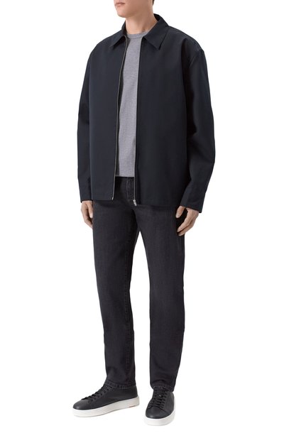 Хлопковая футболка DOLCE & GABBANA серого цвета по цене 85850 руб., арт. G8PT1Z/G7PZU, фото 2 Хлопковая футболка DOLCE & GABBANA, арт. G8PT1Z/G7PZU, фото 2