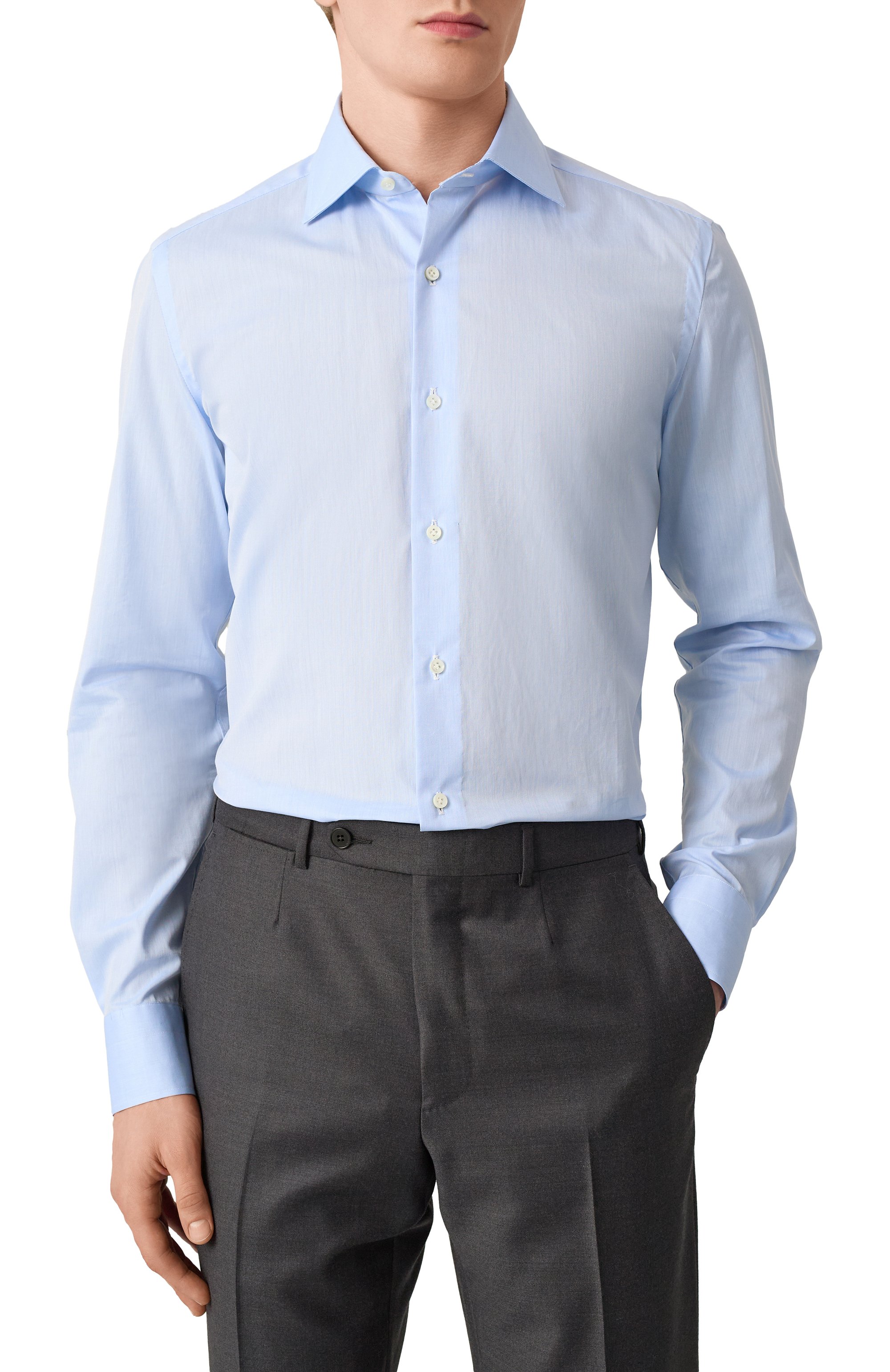 Хлопковая сорочка LUIGI BORRELLI, арт. PS30057, фото 3