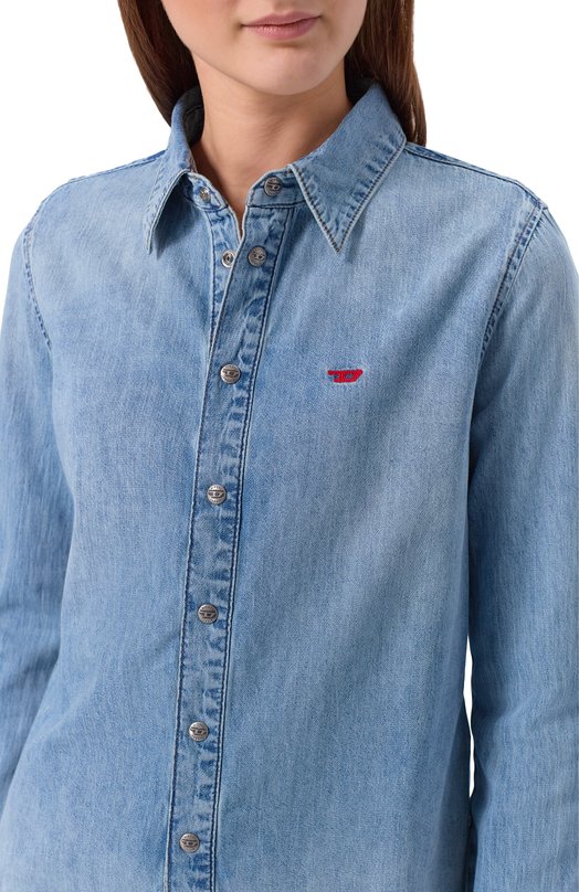 Джинсовая рубашка Diesel A15808/0IRAB Голубой  A15808/0IRAB Фото 5