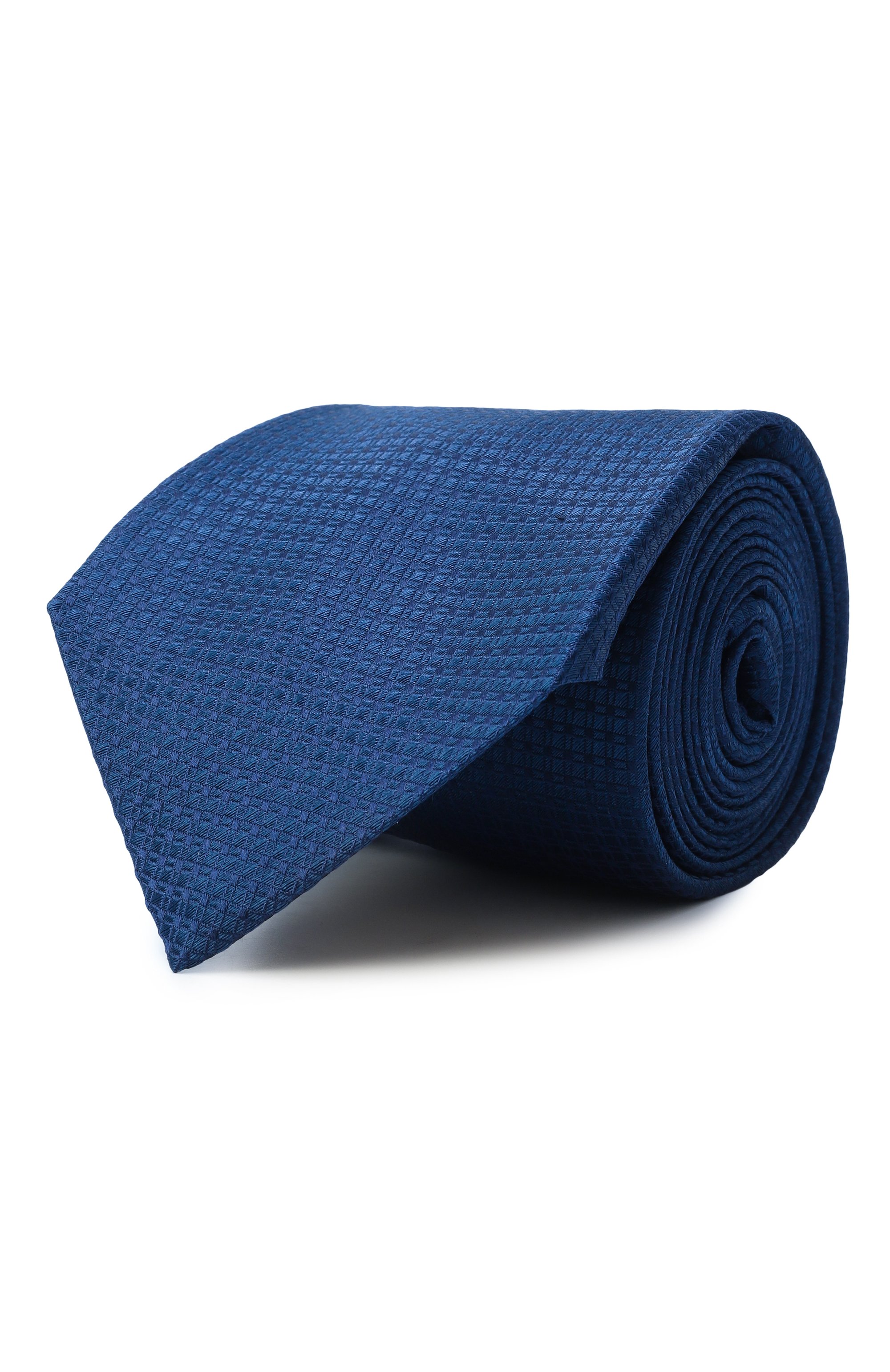 Шелковый галстук KITON синего цвета по цене 36050 руб., арт. UCRVKLC04L3901, фото 1 Шелковый галстук KITON, арт. UCRVKLC04L3901, фото 1