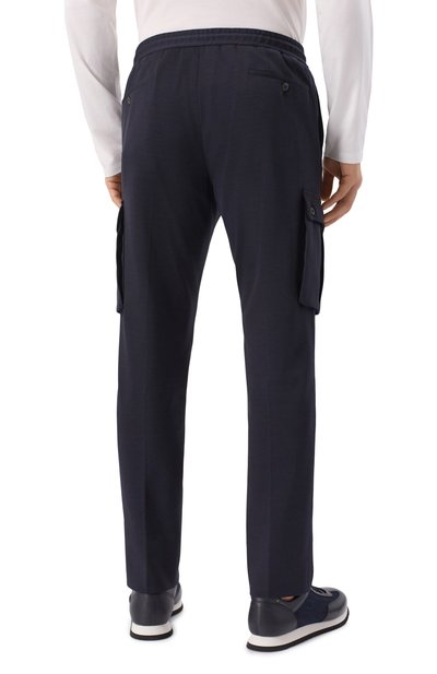 Брюки-карго из шерсти и хлопка CORNELIANI, арт. 254L14-2518800, фото 4
