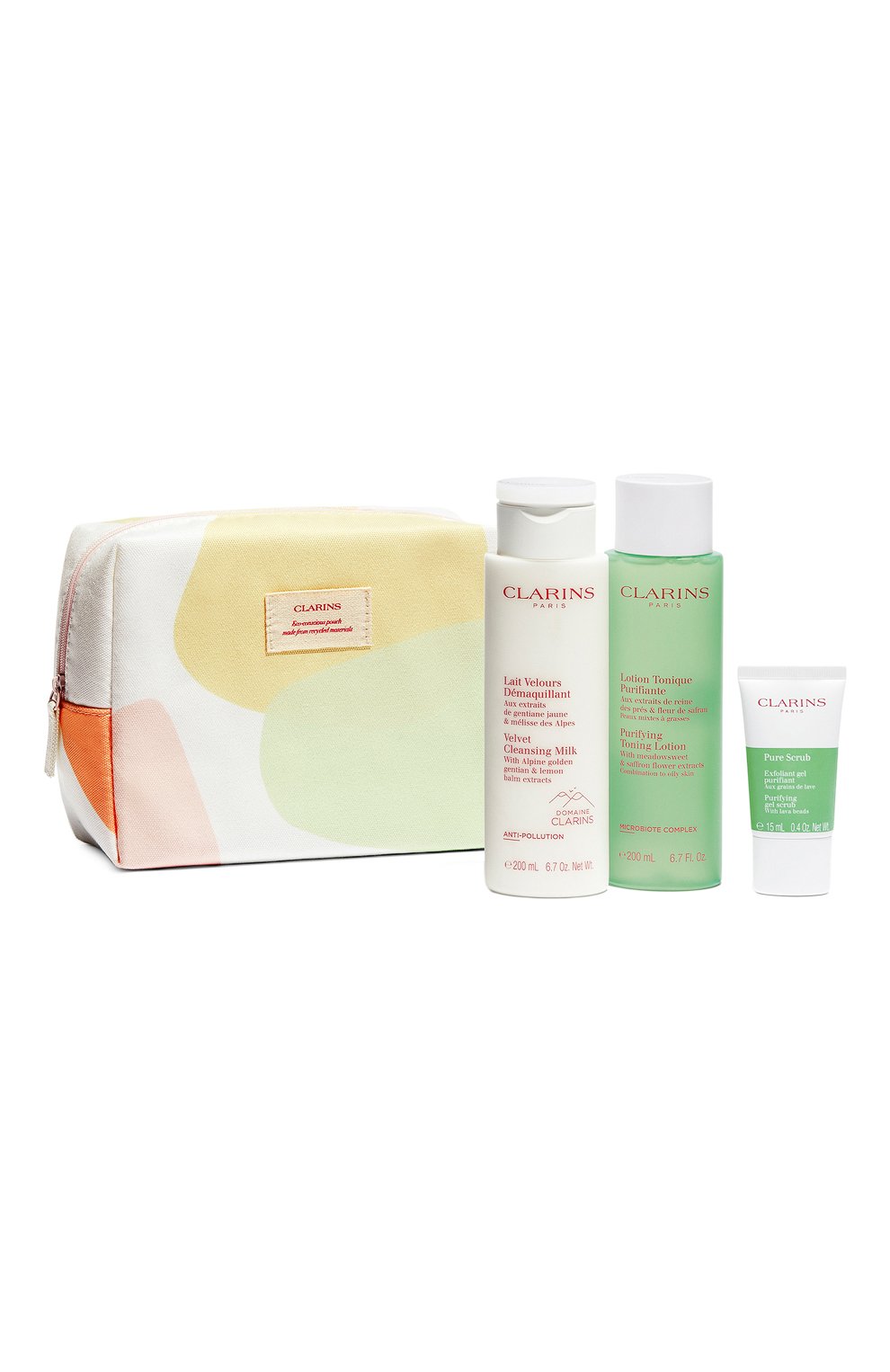 Набор в косметичке cleansing essentials combination to oily skin (2x200+15ml) CLARINS, арт. 80097023, фото 2
