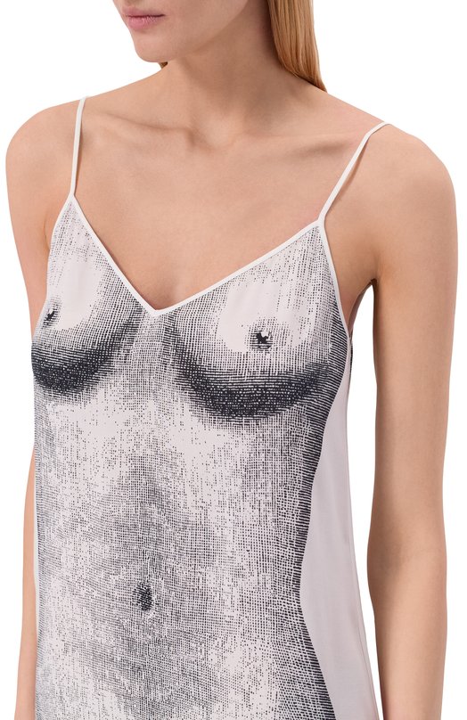 Платье из вискозы Moschino A0456/0554 Чёрно-белый  A0456/0554 Фото 5