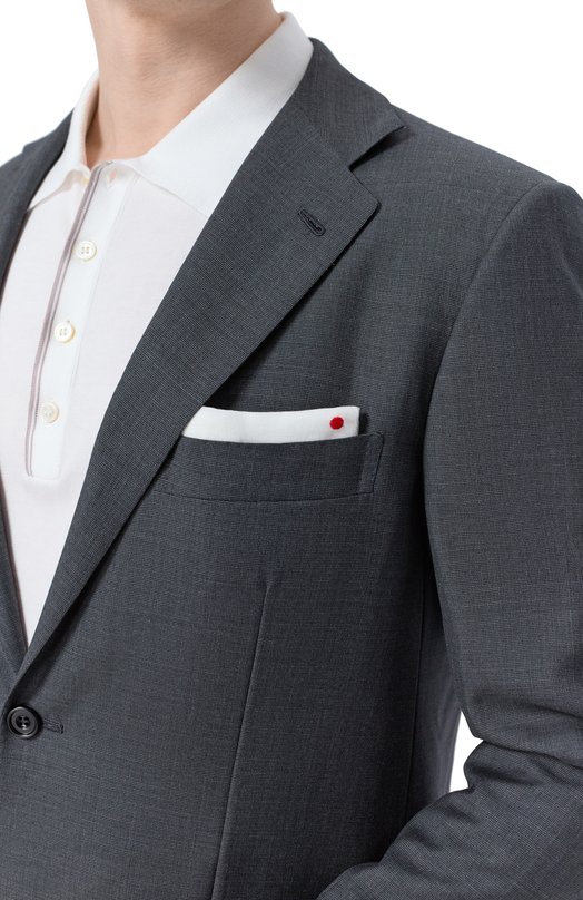 Шерстяной пиджак Kiton UA81K0127023_1 Серый  UA81K0127023_1 Фото 6