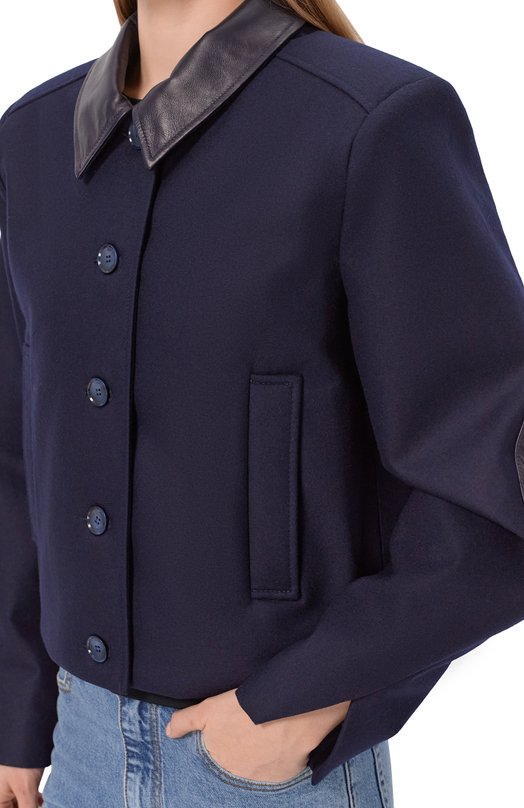 Шерстяная куртка Borne Bourgeois SW-WC-BO-6010 Синий  SW-WC-BO-6010 Фото 5