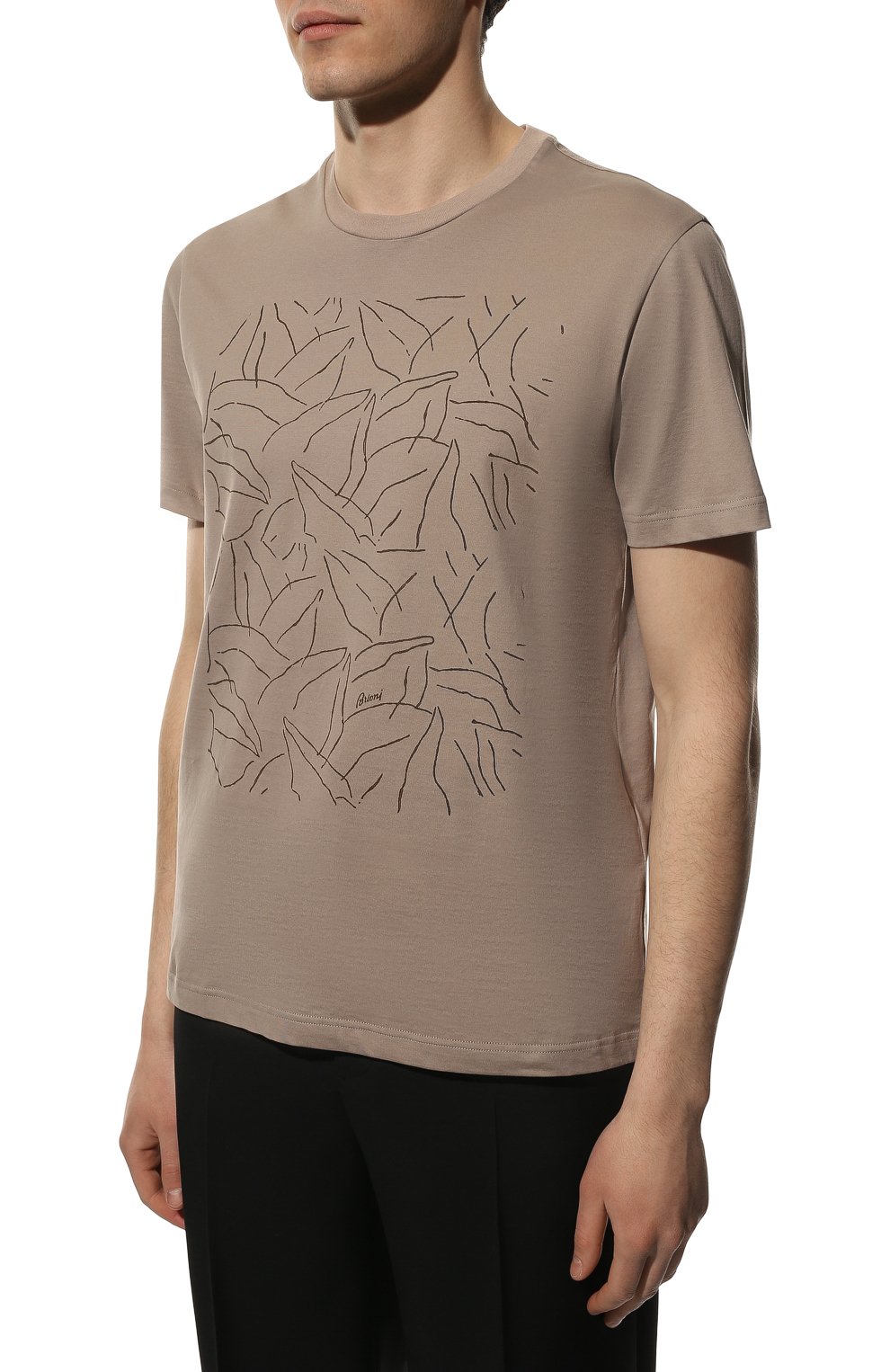 Хлопковая футболка BRIONI, арт. UJCH0L/P1648, фото 3