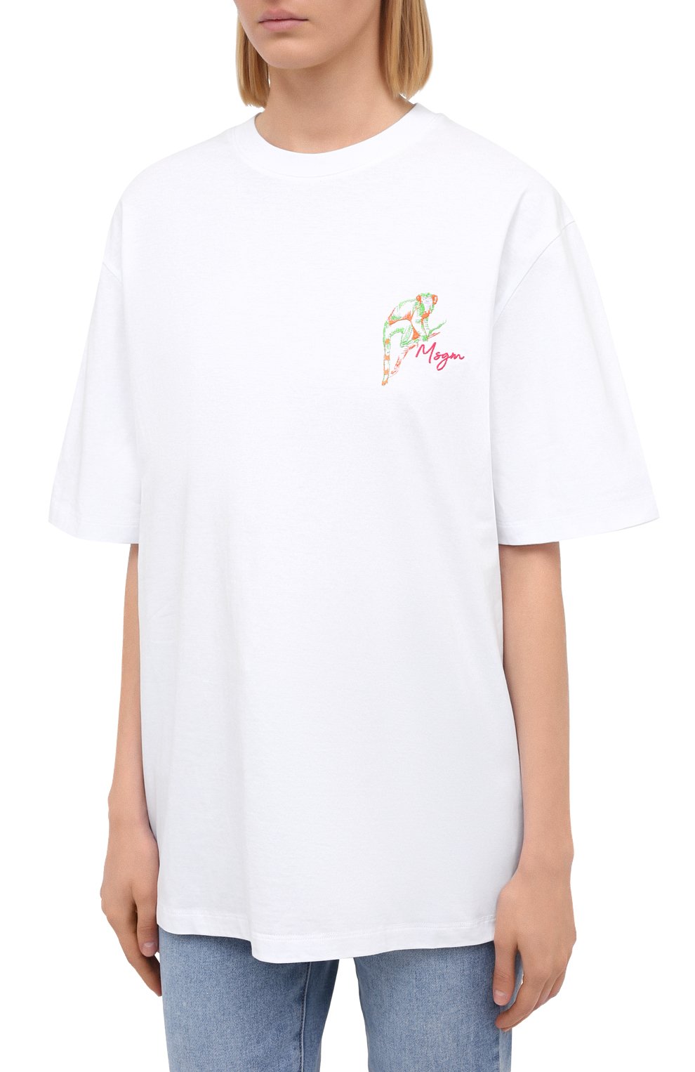 Хлопковая футболка MSGM, арт. 2943MDM79 207648, фото 3
