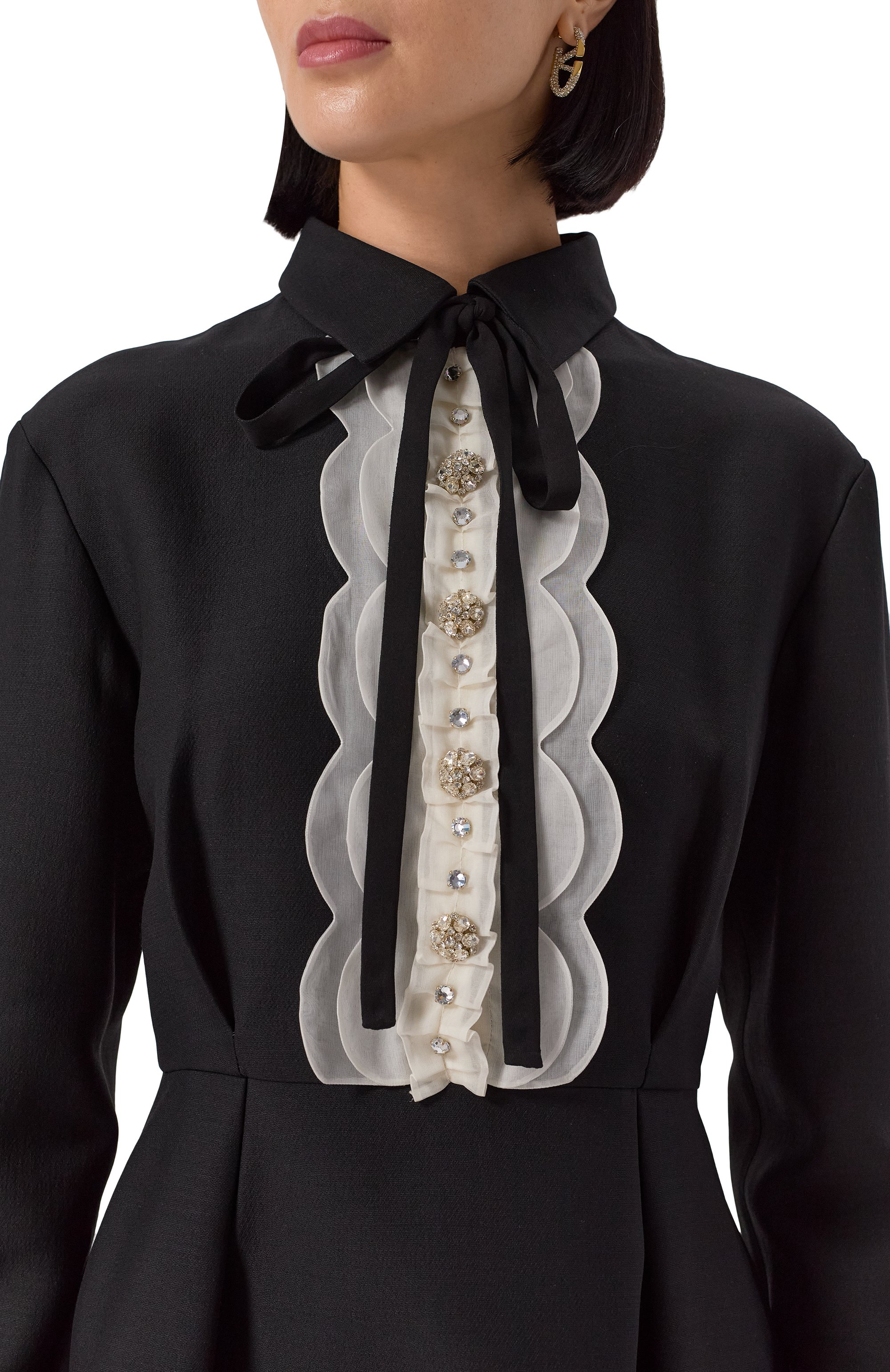 Платье из шерсти и шелка VALENTINO, арт. 5B3VA9T31CF, фото 5