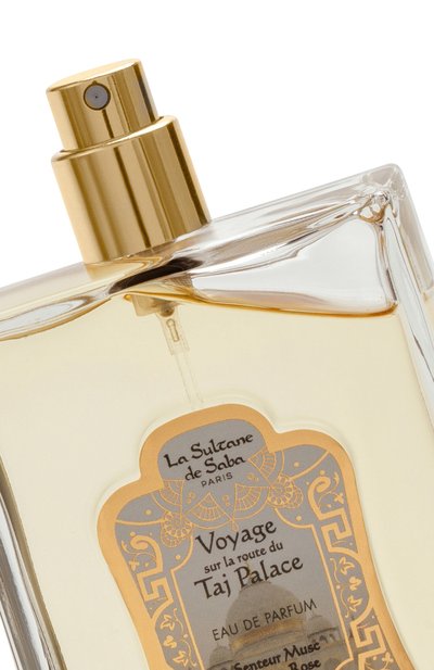 Парфюмерная вода voyage sur la route du taj palace (100ml) LA SULTANE DE SABA бесцветного цвета по цене 20900 руб., арт. 3700448605962, фото 3 Парфюмерная вода voyage sur la route du taj palace (100ml) LA SULTANE DE SABA, арт. 3700448605962, фото 3