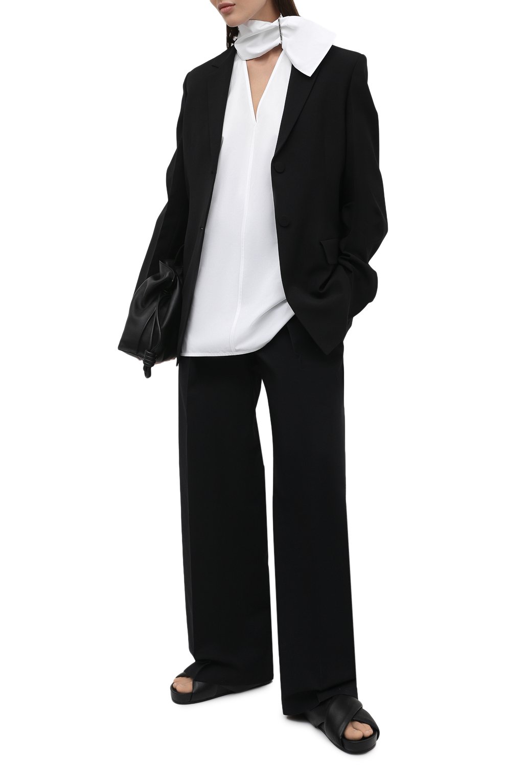 Хлопковый топ JIL SANDER белого цвета по цене 79100 руб., арт. JSWS566805-WS244200, фото 2 Хлопковый топ JIL SANDER, арт. JSWS566805-WS244200, фото 2