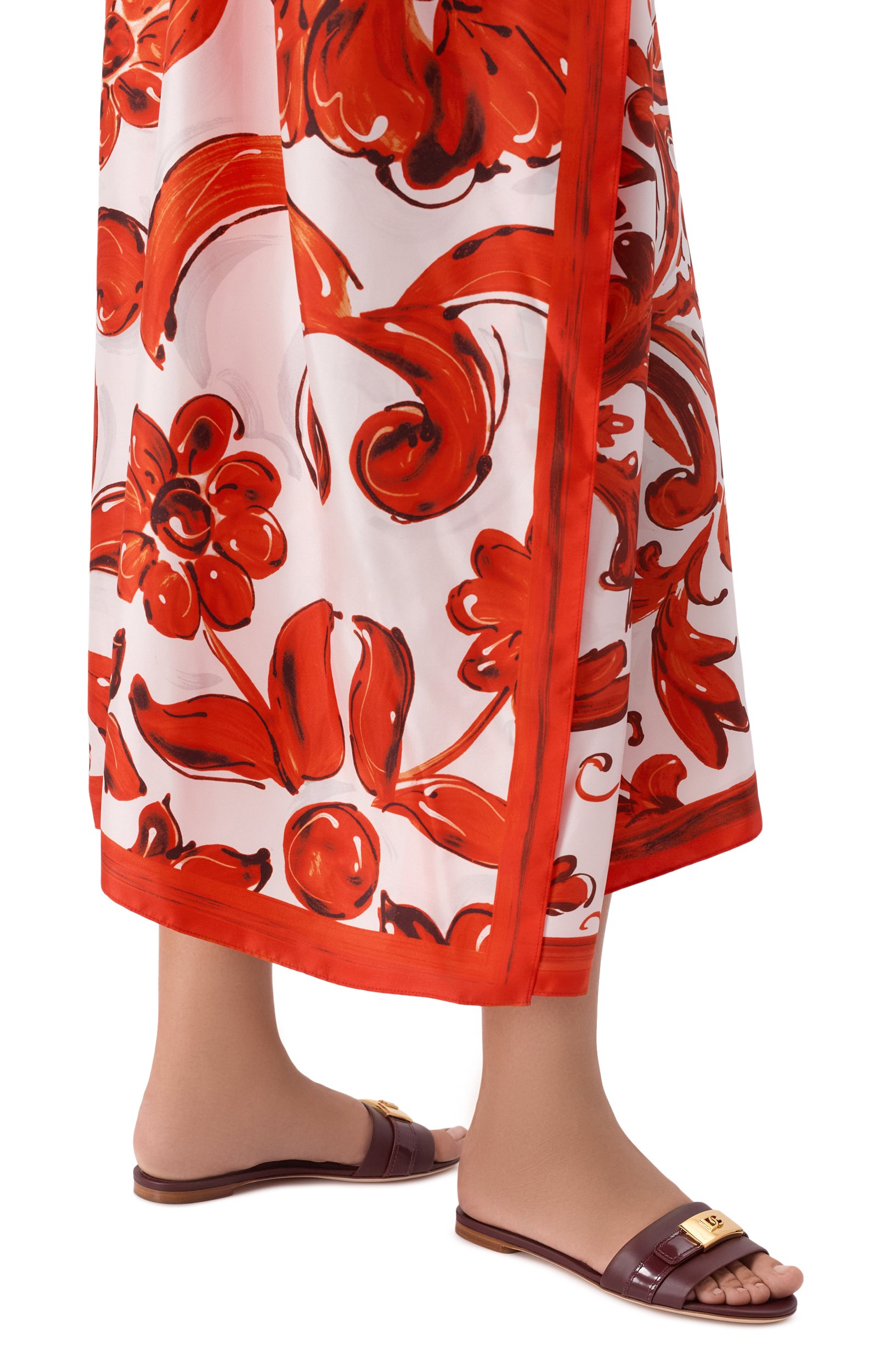 Кожаные шлепанцы bianca DOLCE & GABBANA, арт. CQ0731/A3S70, фото 2
