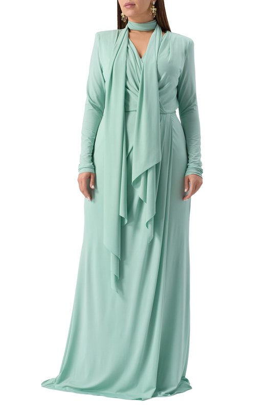 Платье из вискозы Marina Rinaldi Elegante TE0REMA Зелёный  TE0REMA Фото 3