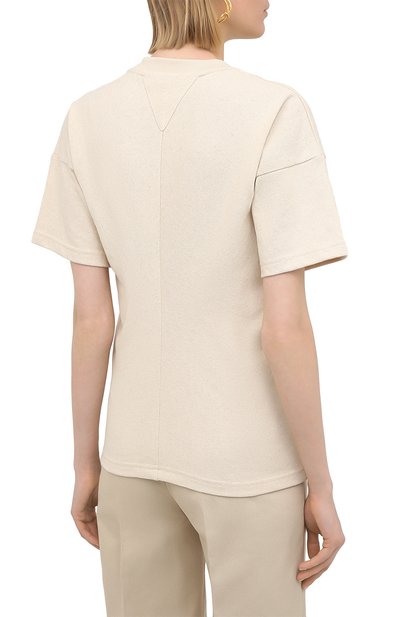 Хлопковая футболка BOTTEGA VENETA, арт. 648233/V0I50, фото 4