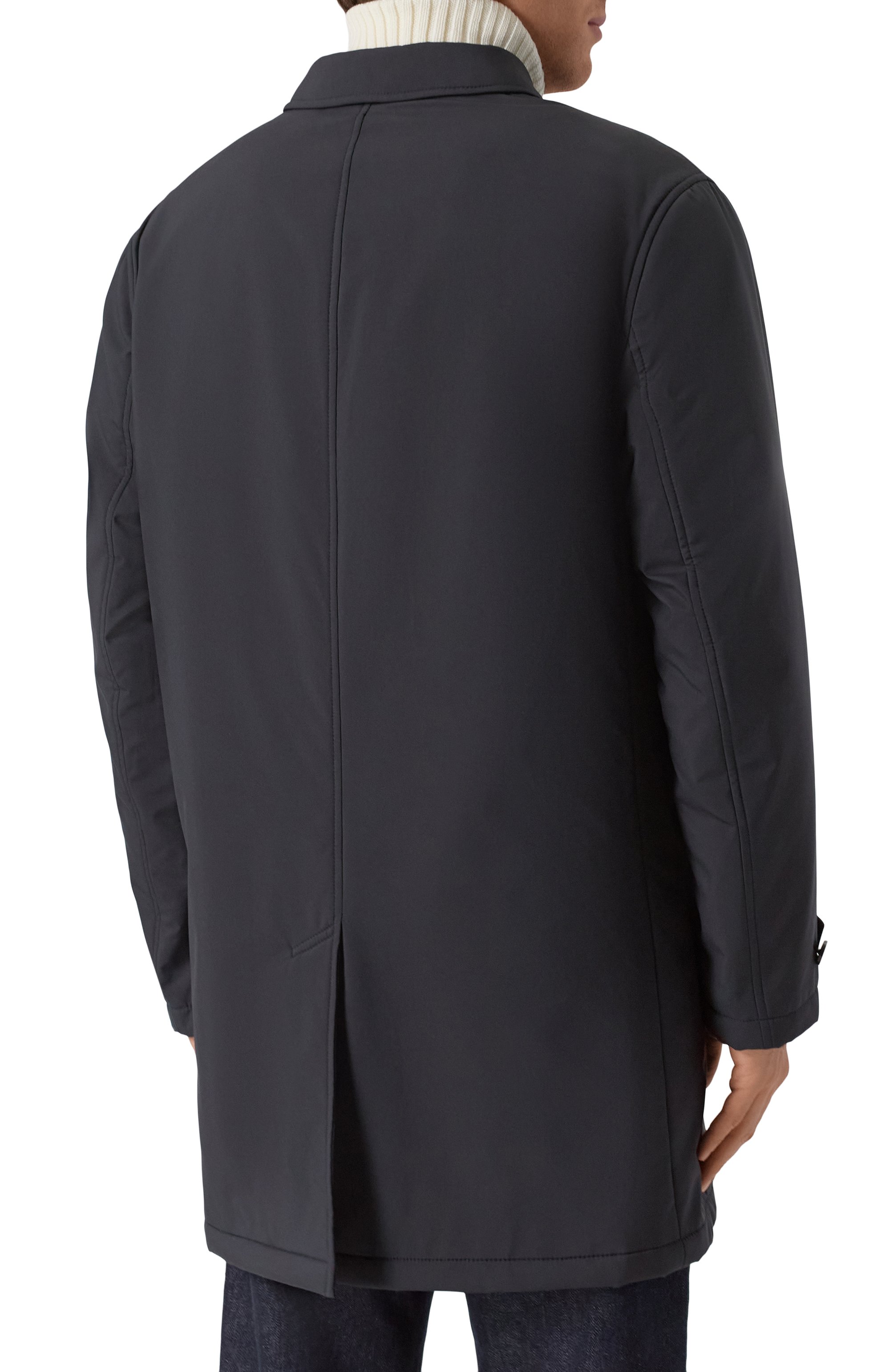 Плащ BRIONI темно-синего цвета по цене 330500 руб., арт. S0RE0LPA906, фото 4 Плащ BRIONI, арт. S0RE0LPA906, фото 4