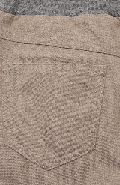 Брюки IL GUFO бежевого цвета по цене 17100 руб., арт. A24PLR02W0003/10A-14A, фото 3 Брюки IL GUFO, арт. A24PLR02W0003/10A-14A, фото 3