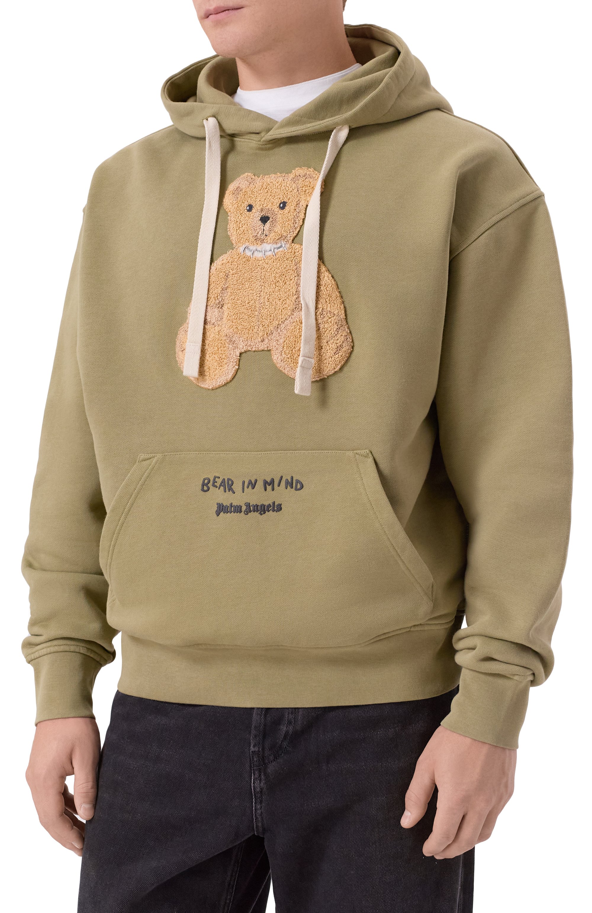 Хлопковое худи PALM ANGELS, арт. PMBB17DF25FLE004, фото 3