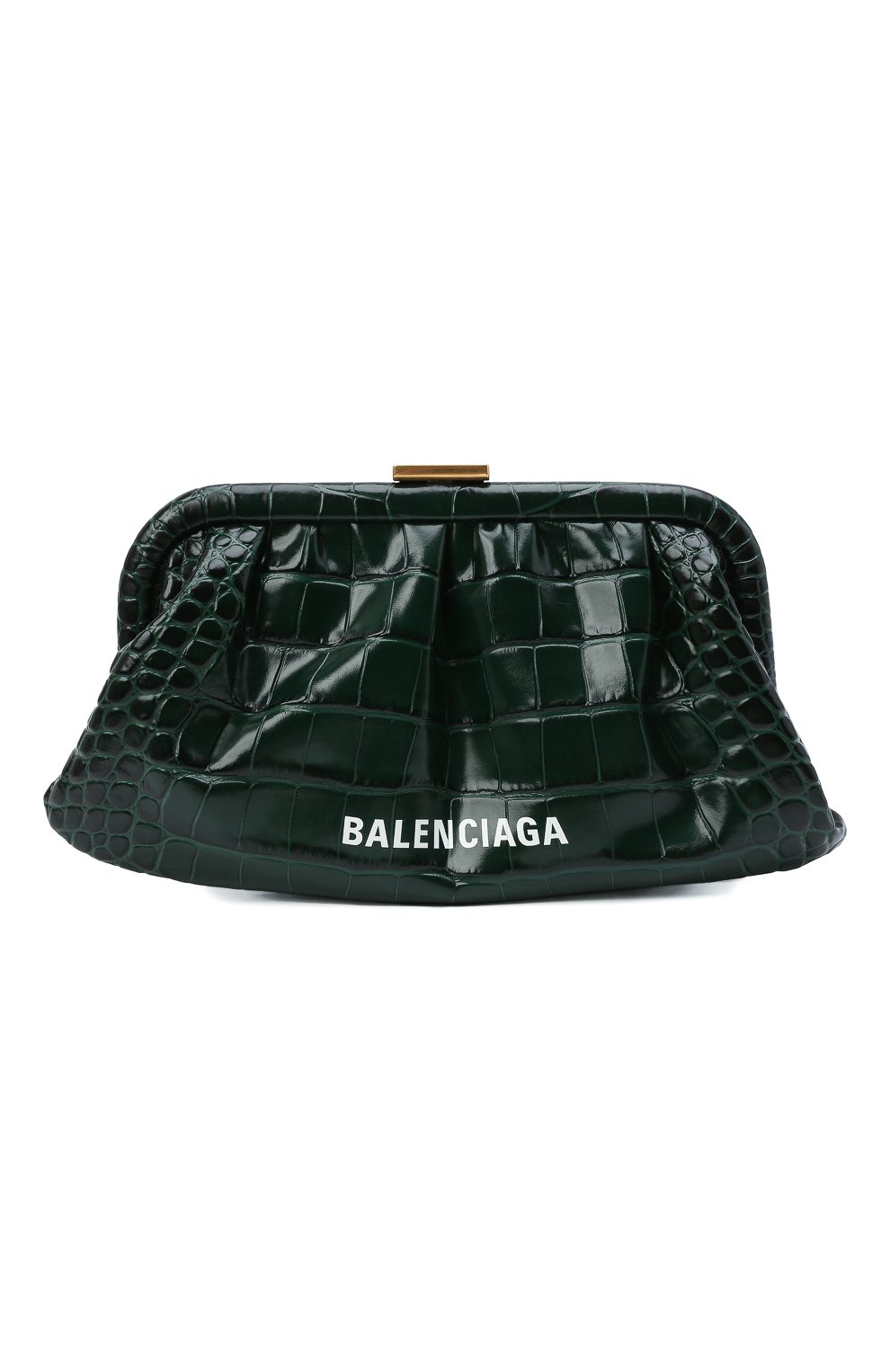 Клатч cloud xs BALENCIAGA изумрудного цвета по цене 67350 руб., арт. 618895/1R05M, фото 1 Клатч cloud xs BALENCIAGA, арт. 618895/1R05M, фото 1