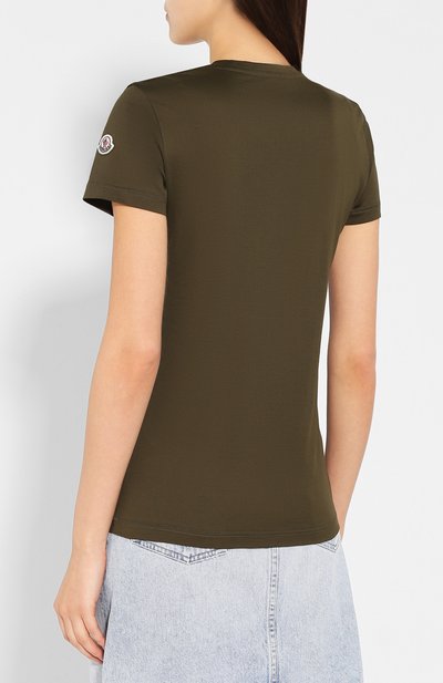 Хлопковая футболка MONCLER, арт. E1-093-80862-00-8390X, фото 4