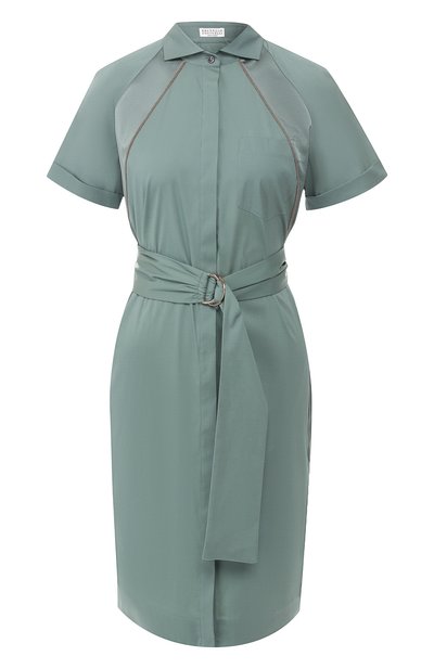 Женское хлопковое платье BRUNELLO CUCINELLI, арт. M0091AME31