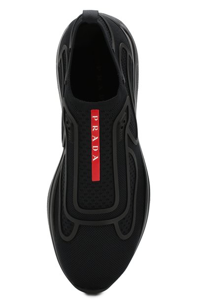 Текстильные кроссовки prada linea rossa PRADA, арт. 4E3392-3KPL-F0002, фото 5