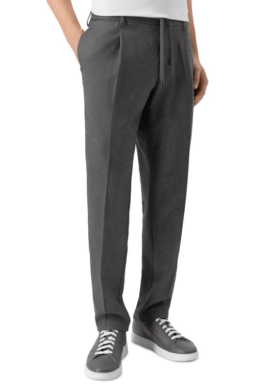 Брюки из шерсти и кашемира Capobianco 19M808.FA00. Серый  19M808.FA00. Фото 3