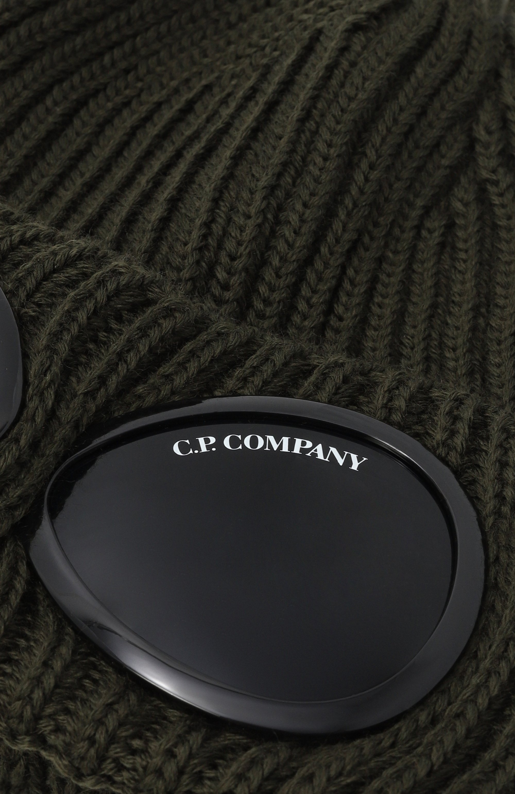Шерстяная шапка C.P. COMPANY хаки цвета по цене 19700 руб., арт. RFCMAC742A005509A, фото 3 Шерстяная шапка C.P. COMPANY, арт. RFCMAC742A005509A, фото 3