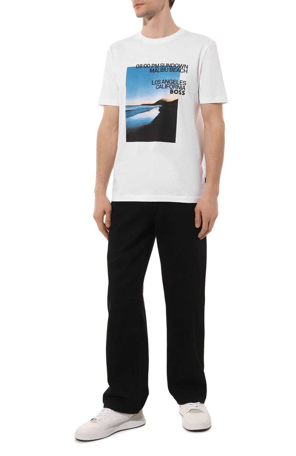 Хлопковая футболка BOSS, арт. 50486217, фото 2
