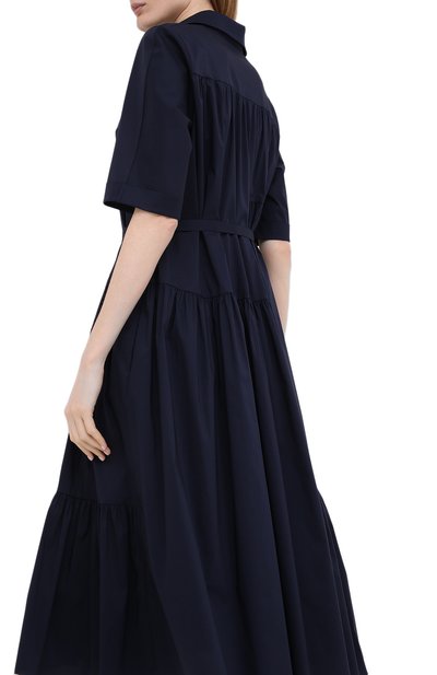 Хлопковое платье TEGIN синего цвета по цене 38500 руб., арт. SD1907A, фото 4 Хлопковое платье TEGIN, арт. SD1907A, фото 4