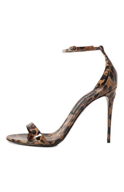 Кожаные босоножки keira 105 DOLCE & GABBANA, арт. CR1339/AM568, фото 4