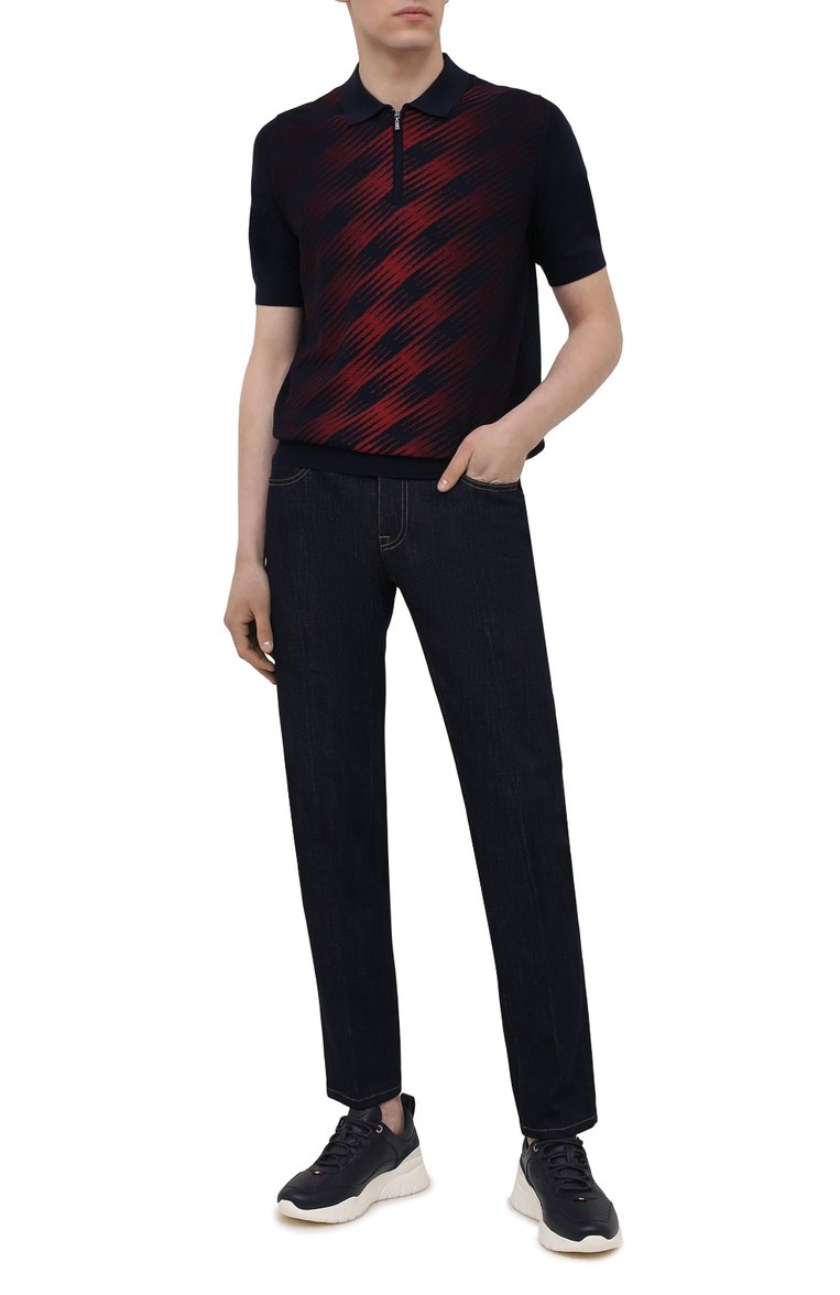 Поло из шелка и хлопка ZILLI, арт. MBV-PZ112-SPRA1/MC01, фото 2