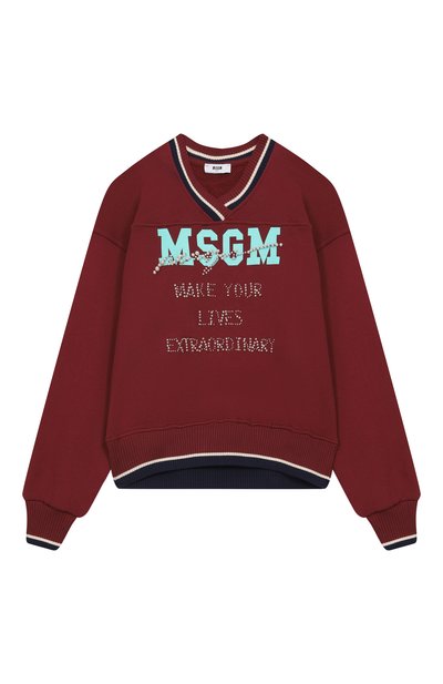 Хлопковый свитшот MSGM KIDS, арт. F5MSJGSW124