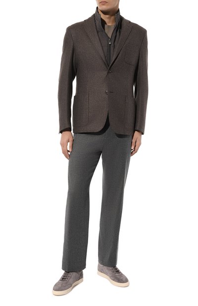 Замшевые кеды hybrid BRUNELLO CUCINELLI, арт. MZUSIB2252, фото 2