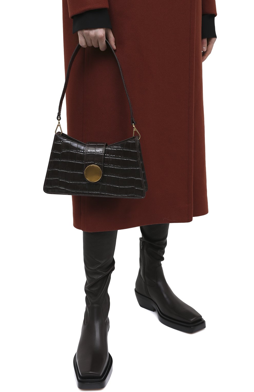 Сумка baguette small ELLEME, арт. BAGUETTE/CR0C0 PRINT LEATHER, фото 2
