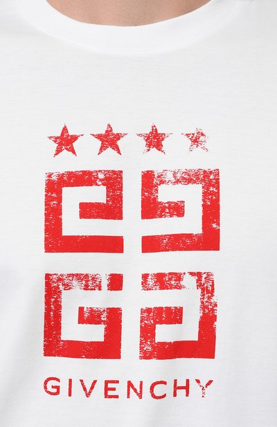 Хлопковая футболка GIVENCHY, арт. BM716G3YEL, фото 5