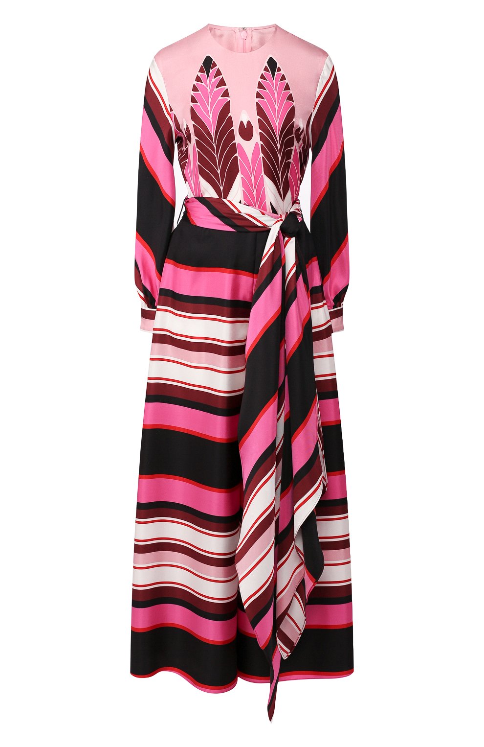 Шелковый комбинезон VALENTINO розового цвета по цене 447500 руб., арт. TB3VE17254F, фото 1 Шелковый комбинезон VALENTINO, арт. TB3VE17254F, фото 1