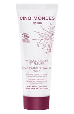 Маска kaolin & flowers (60ml) CINQ MONDES бесцветного цвета, арт. 1112510F | Фото 1 (Тип продукта: Кремовые, Маски; Региональные ограничения белый список (Axapta Mercury): Не проставлено; Нос: Не проставлено; Назначение: Для лица)