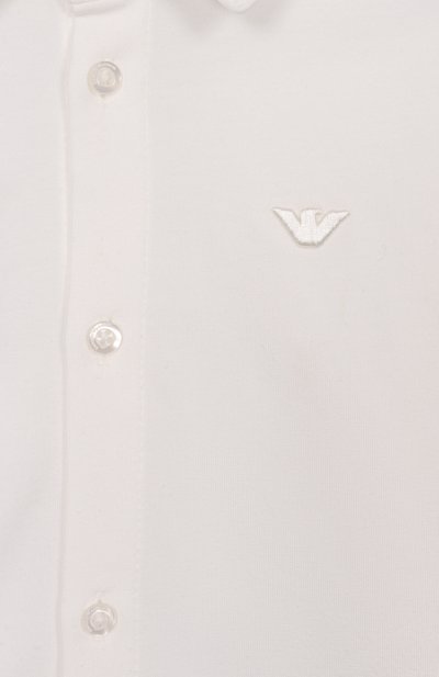 Хлопковая рубашка EMPORIO ARMANI кремового цвета по цене 14800 руб., арт. EB001320/AF21808, фото 3 Хлопковая рубашка EMPORIO ARMANI, арт. EB001320/AF21808, фото 3