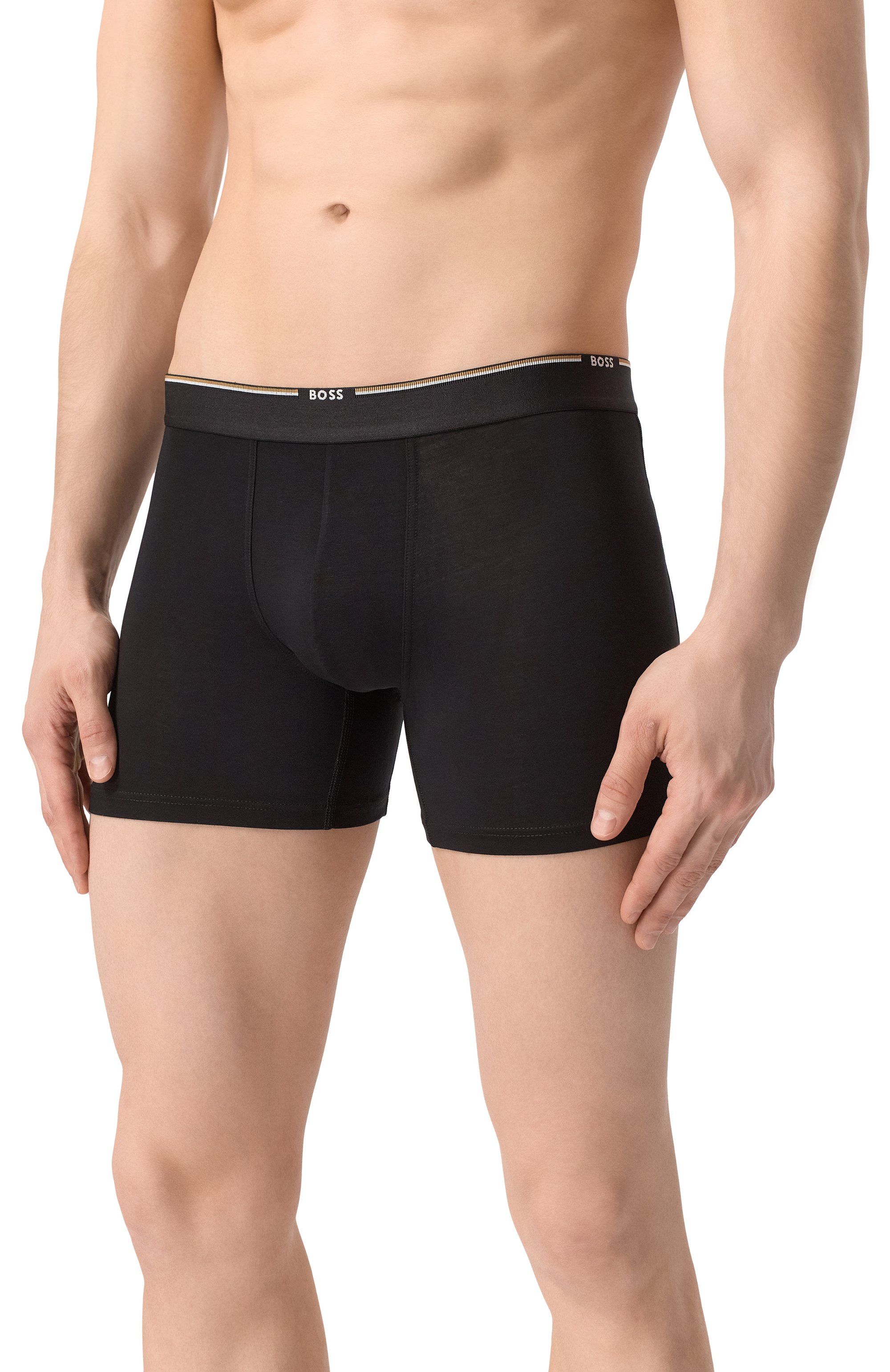 Комплект из трех боксеров BOSS разноцветного цвета по цене 7475 руб., арт. 50534503, фото 6 Комплект из трех боксеров BOSS, арт. 50534503, фото 6