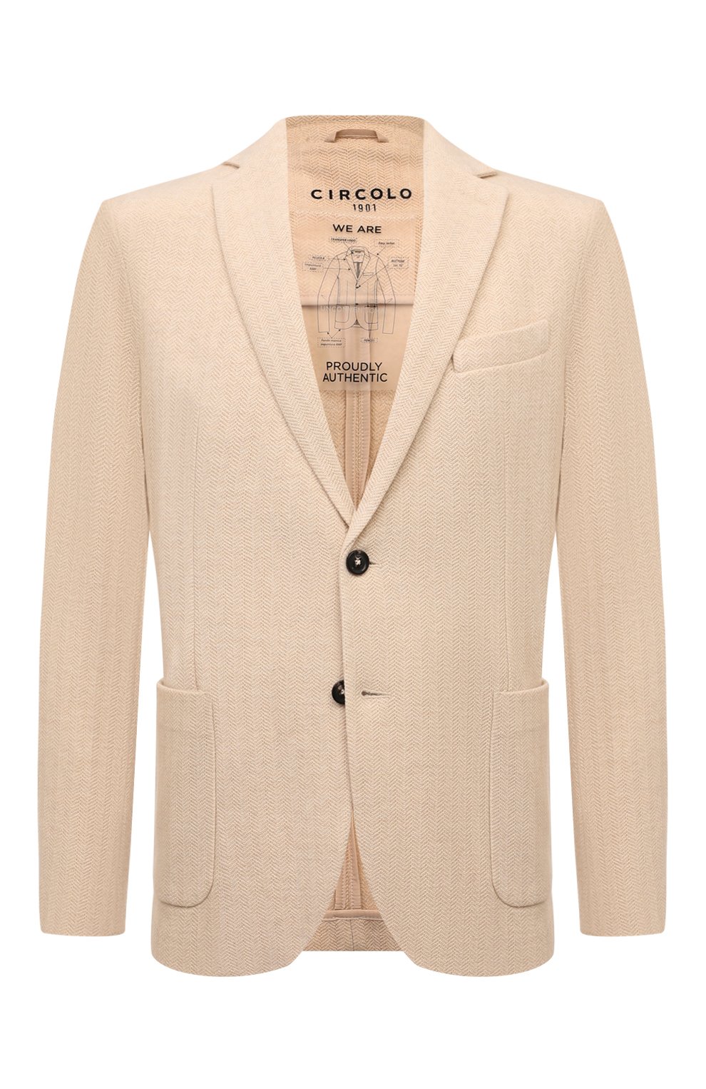 Шерстяной пиджак CIRCOLO 1901, арт. CN4603, фото 1